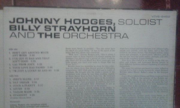 Johnny Hodges With Billy Strayhorn And The Orchestra