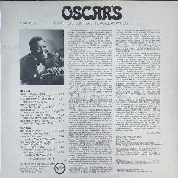 Oscar's Oscar Peterson Plays The Academy Awards