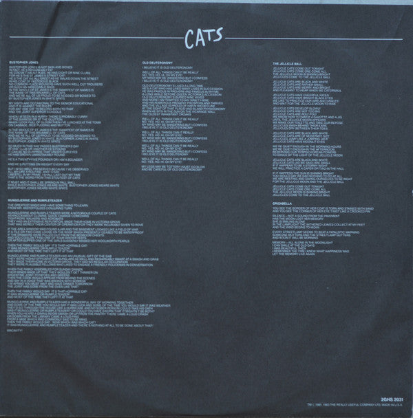 Cats (Complete Original Broadway Cast Recording)