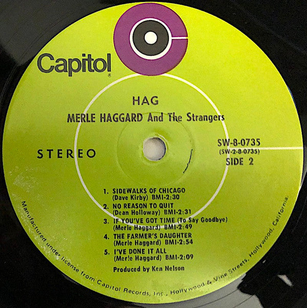 Merle Haggard And Strangers , The - Hag