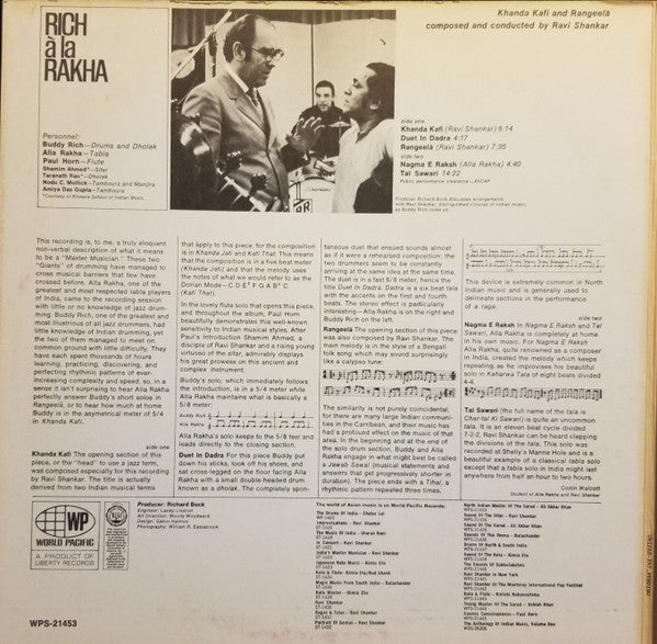 Buddy Rich And Alla Rakha - Rich À La Rakha
