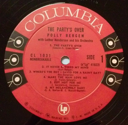 Polly Bergen - The Party's Over