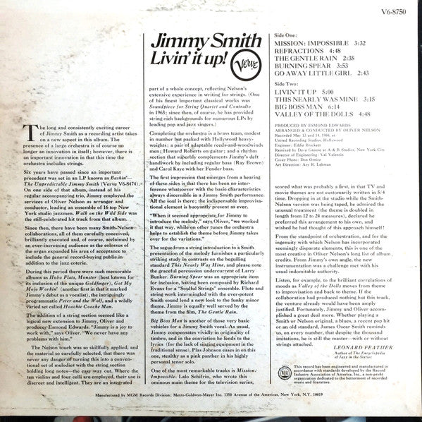 Jimmy Smith - Livin' It Up!