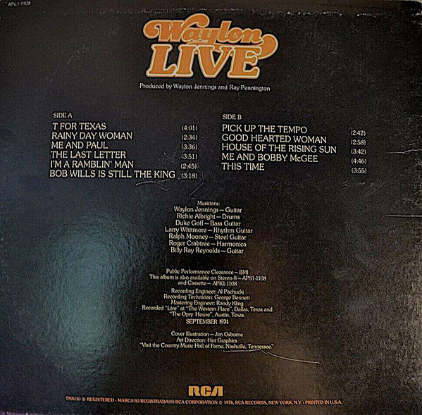 Waylon Jennings - Waylon Live