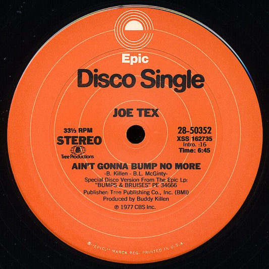 Ain't Gonna Bump No More / Be Cool (Willie Is Dancing With A Sissy)