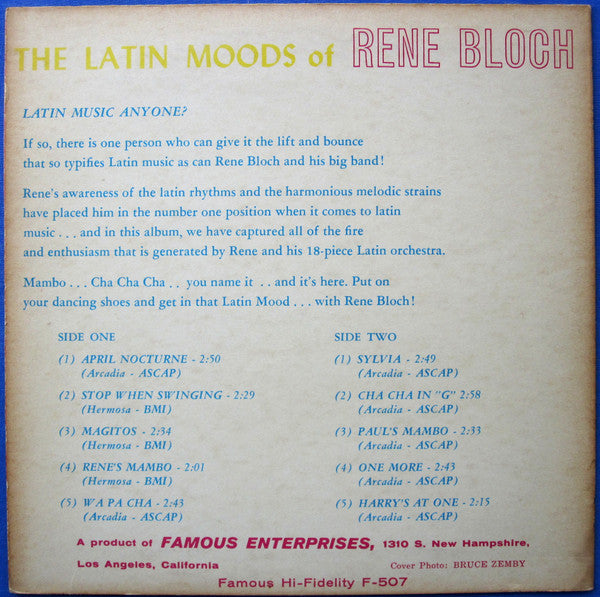 The Latin Moods Of Rene Block