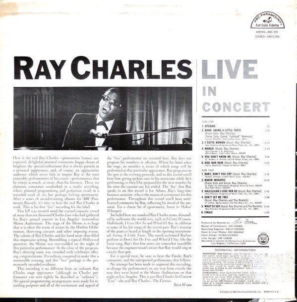 Ray Charles Live In Concert