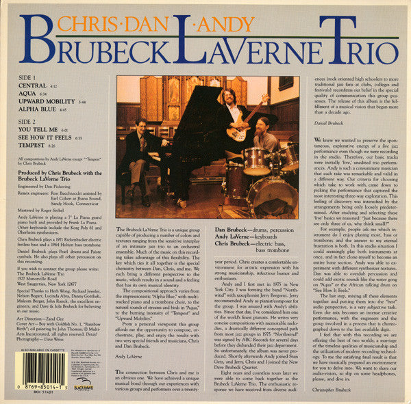 Brubeck LaVerne Trio - See How It Feels