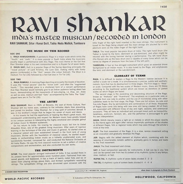 Ravi Shankar - India's Master Musician / Recorded In London