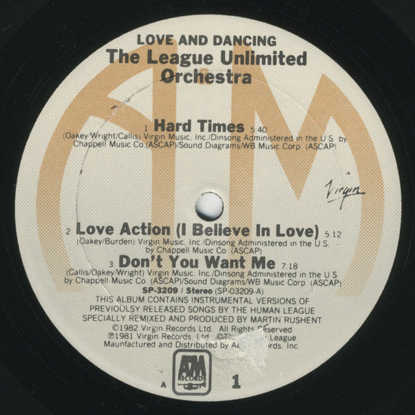 League Unlimited Orchestra, The - Love And Dancing