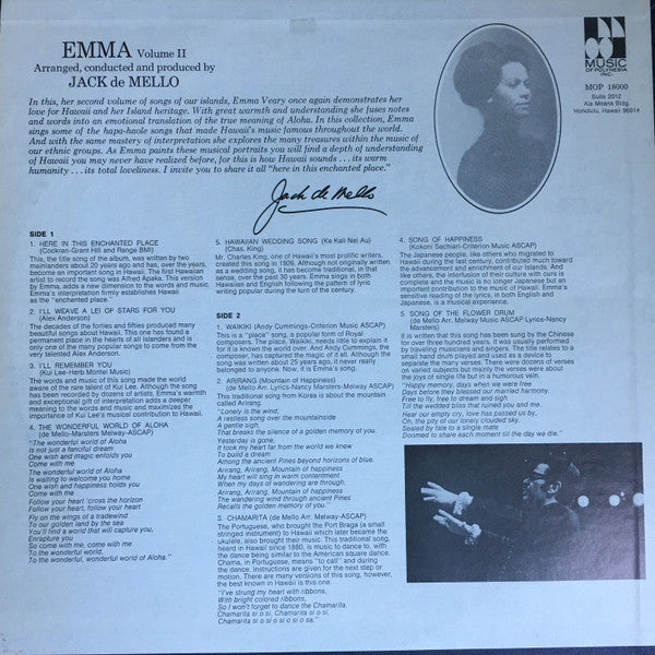 Emma Veary - Emma Volume II Here In This Enchanted Place