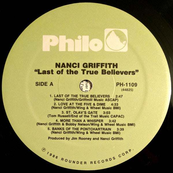 Nanci Griffith - Last Of The True Believers