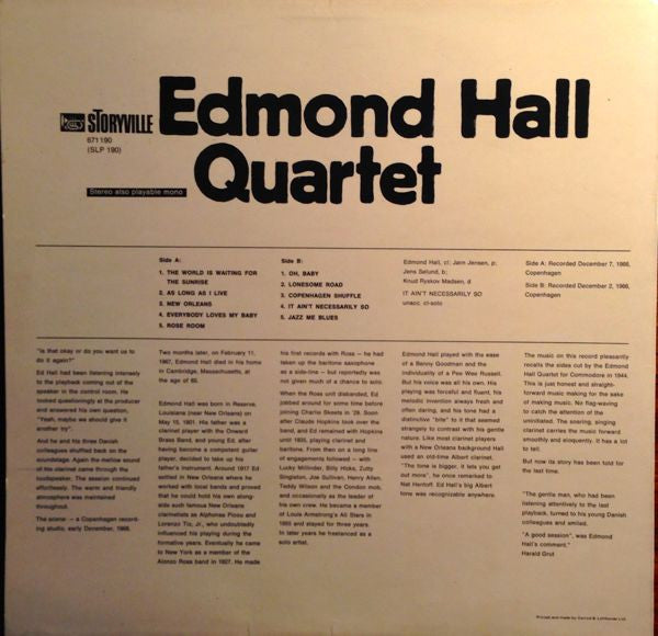 Edmond Hall Quartet