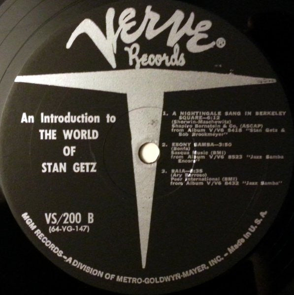 A Stan Getz Sampler: An Introduction To The World Of Stan Getz