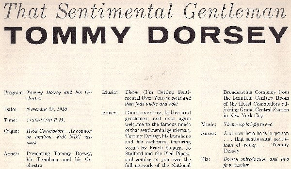 Tommy Dorsey - That Sentimental Gentleman