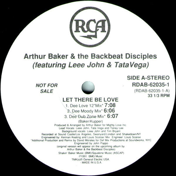 Arthur Baker And The Backbeat Disciples - Let There Be Love