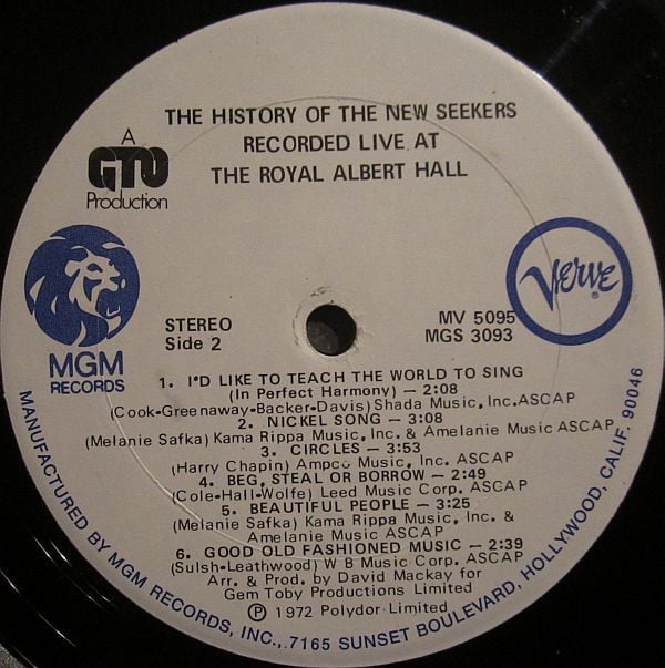 New Seekers, The - The History Of The New Seekers Recorded Live At The Royal Albert Hall