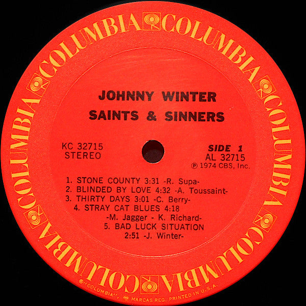 Johnny Winter - Saints & Sinners