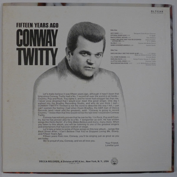 Conway Twitty - Fifteen Years Ago