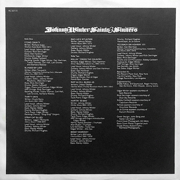 Johnny Winter - Saints & Sinners