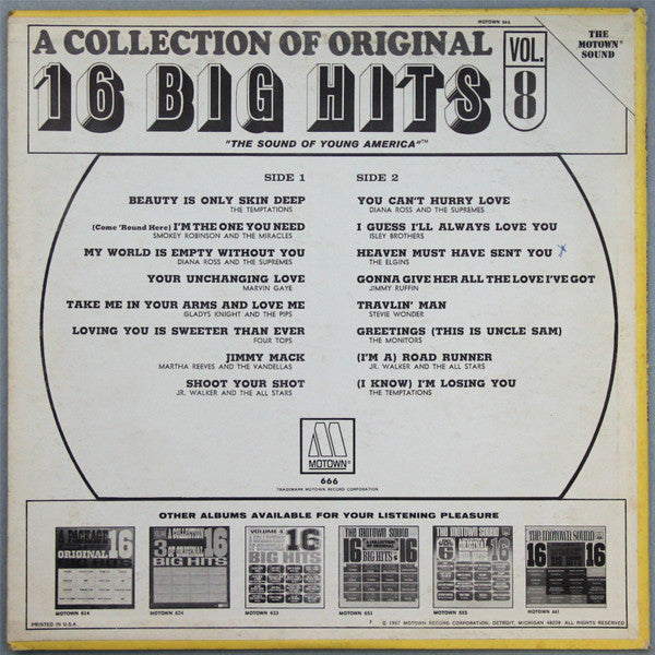 A Collection Of Original 16 Big Hits Volume 8