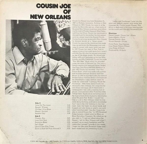Cousin Joe Of New Orleans