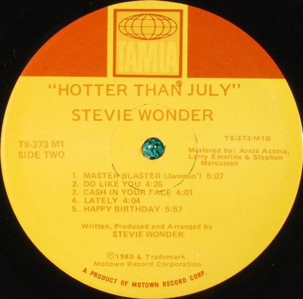 Stevie Wonder - Hotter Than July