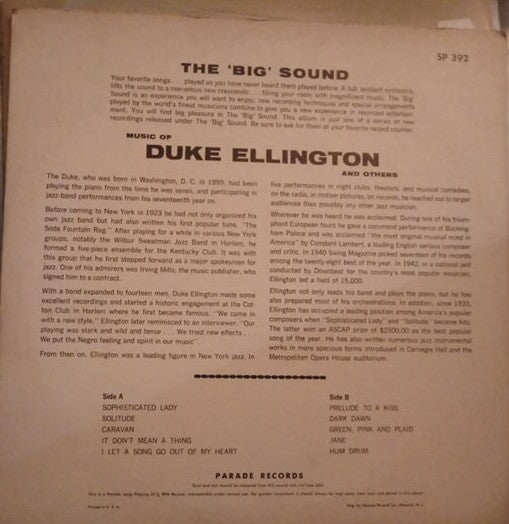 Music Of Duke Ellington And Others