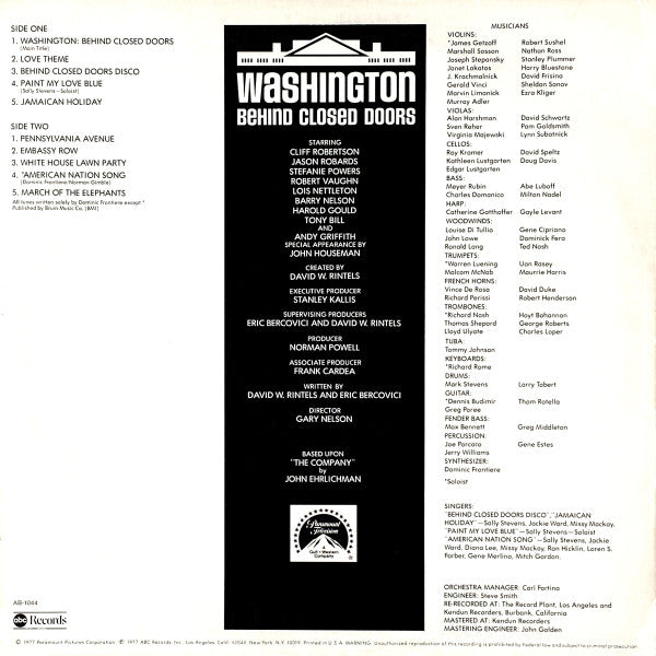 Washington: Behind Closed Doors (Original Music From)