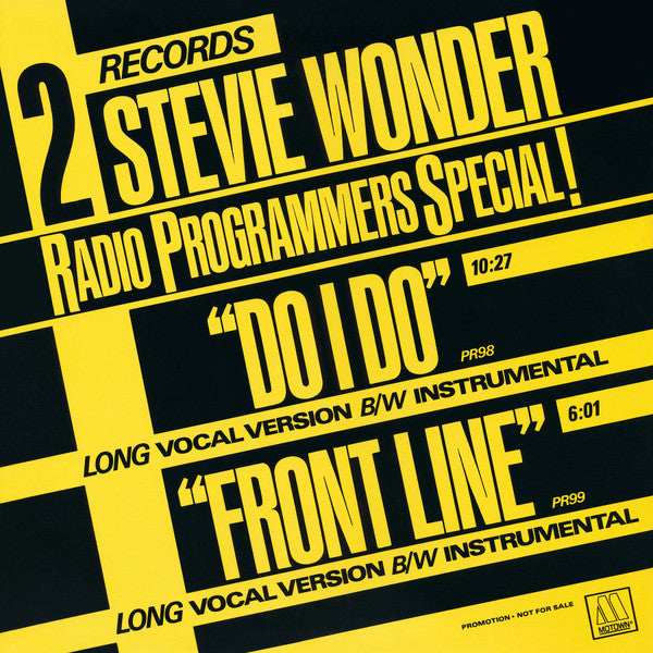 Stevie Wonder - Do I Do / Front Line