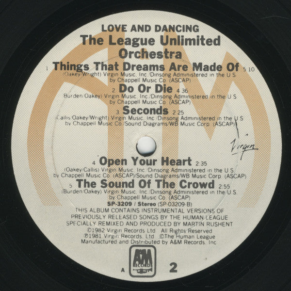 League Unlimited Orchestra, The - Love And Dancing