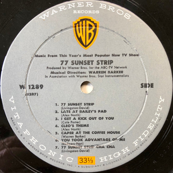 77 Sunset Strip (Music From This Year's Most Popular New TV Show)