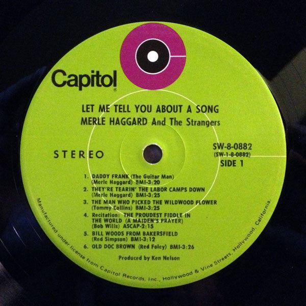 Merle Haggard And Strangers , The - Let Me Tell You About A Song