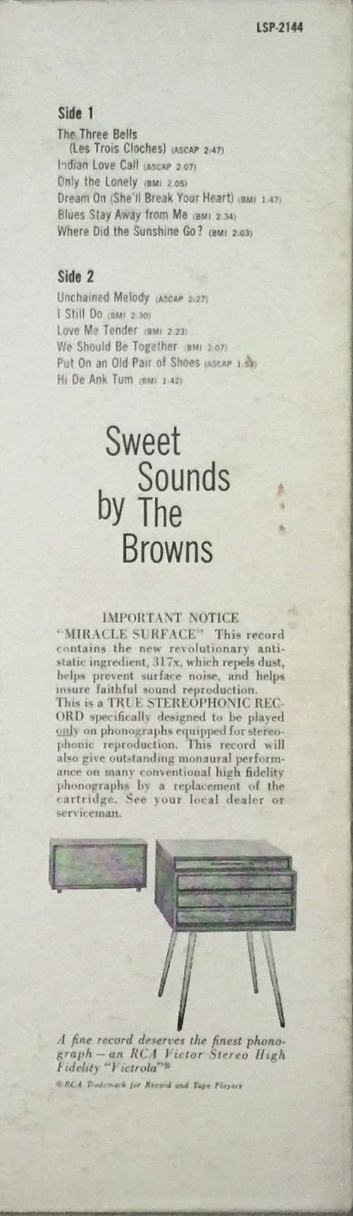 Sweet Sounds By The Browns