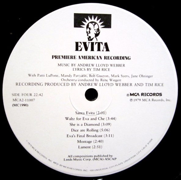 Evita: Premiere American Recording