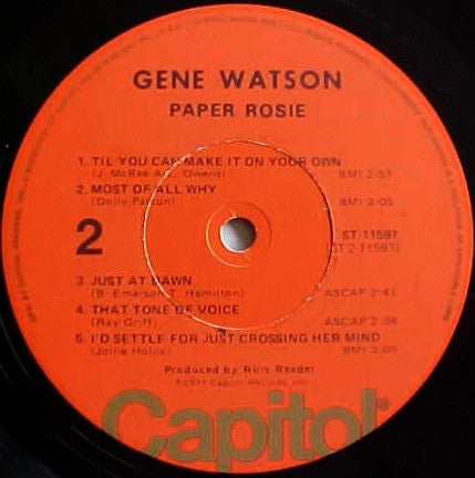 Gene Watson - Paper Rosie