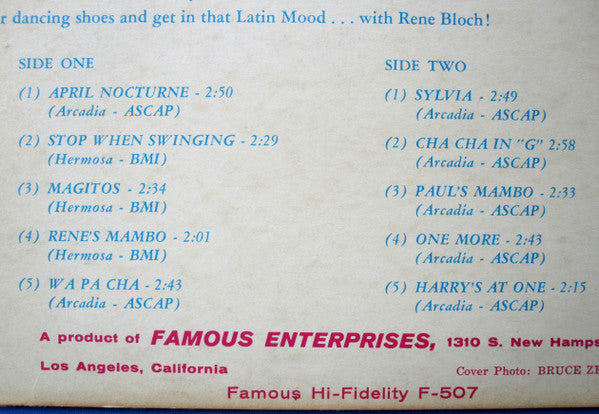 The Latin Moods Of Rene Block