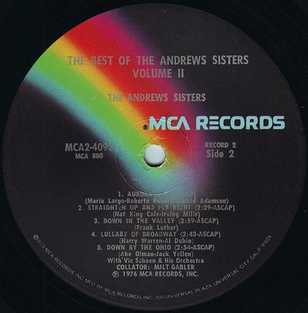 The Best Of The Andrews Sisters Vol. II