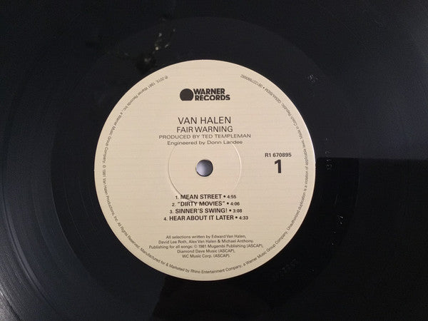 Van Halen - Fair Warning