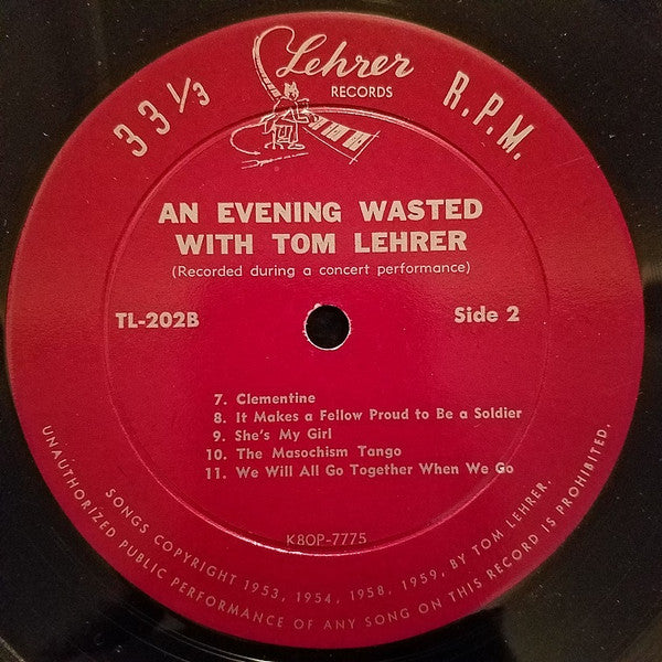 An Evening Wasted With Tom Lehrer