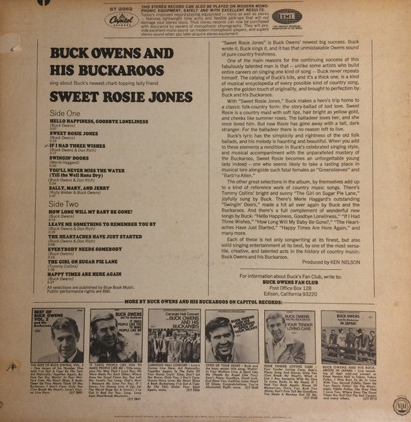 Buck Owens And His Buckaroos - Sweet Rosie Jones