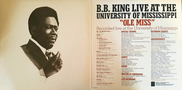 B.B. King "Now Appearing" At Ole Miss