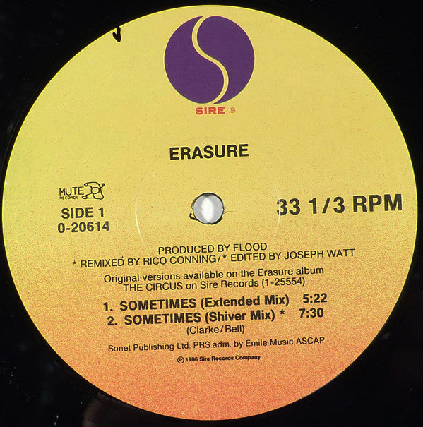 Erasure - Sometimes