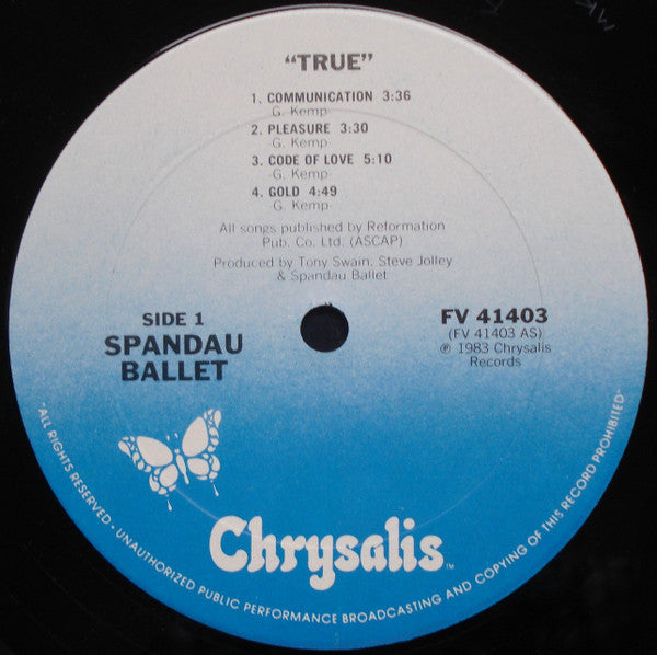 Spandau Ballet - True