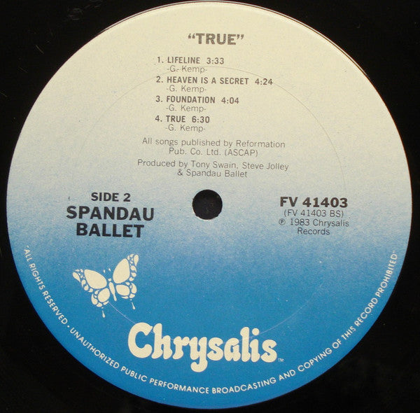 Spandau Ballet - True