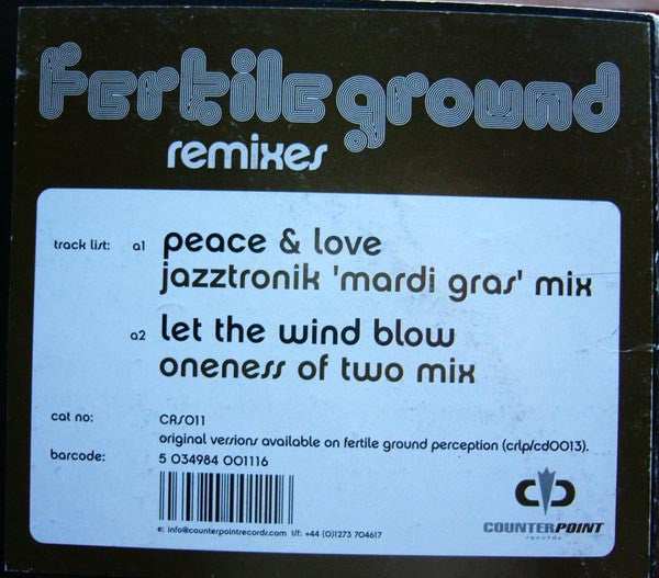 Fertile Ground - Peace & Love / Let The Wind Blow (Remixes)