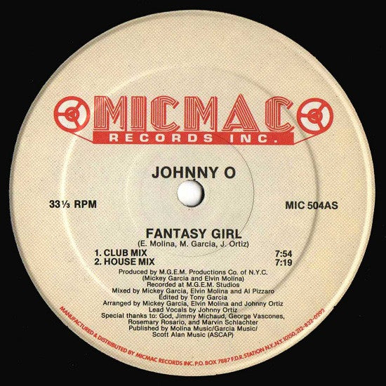 Johnny O - Fantasy Girl