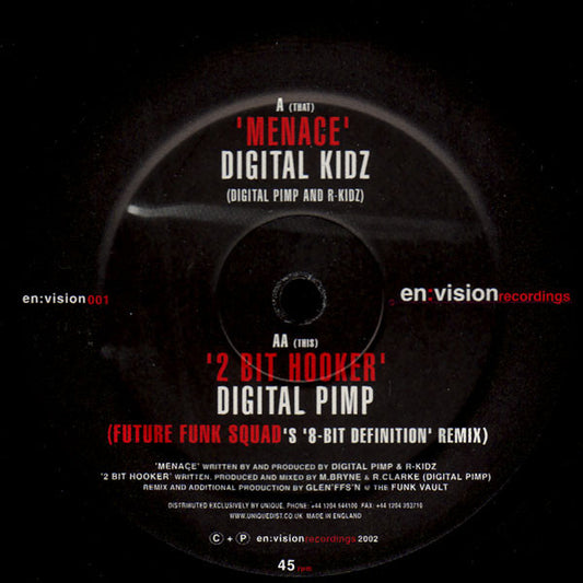 Digital Kidz / Digital Pimp - Menace / 2 Bit Hooker