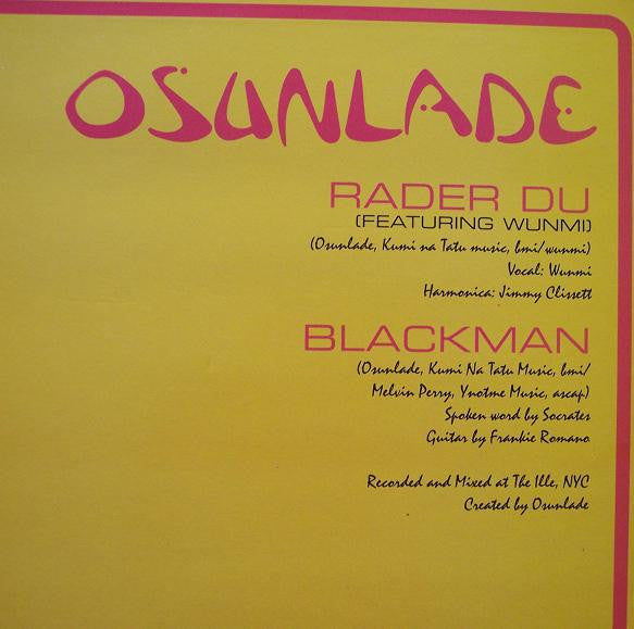 Osunlade - Rader Du / Blackman