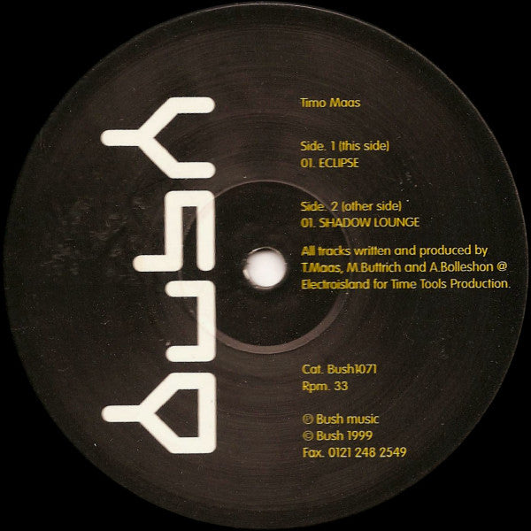 Timo Maas - Eclipse / Shadow Lounge